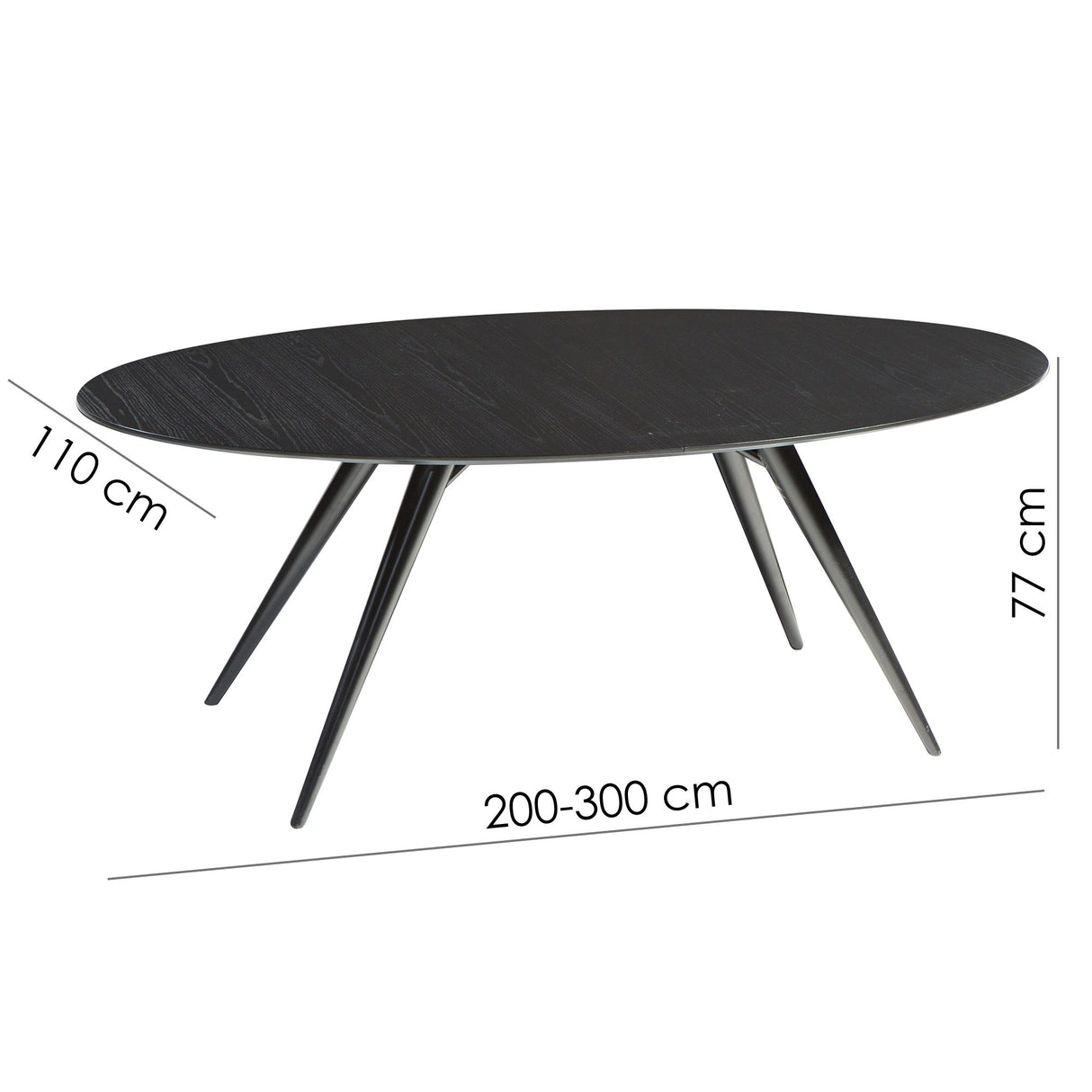 Eclipse Matbord 200-300 cm Ovalt
