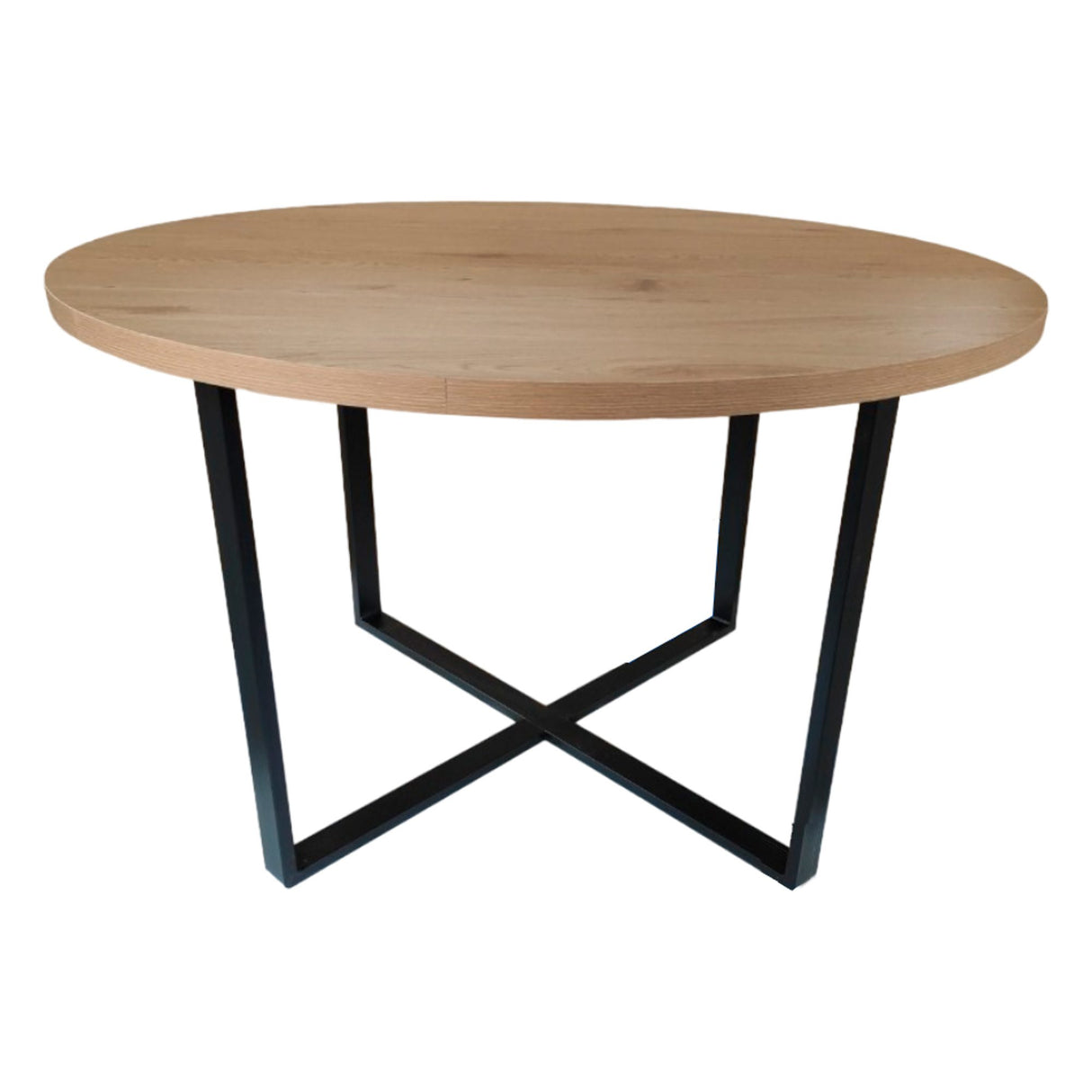 Minimal Matbord Rund 120 cm Naturlig Ek