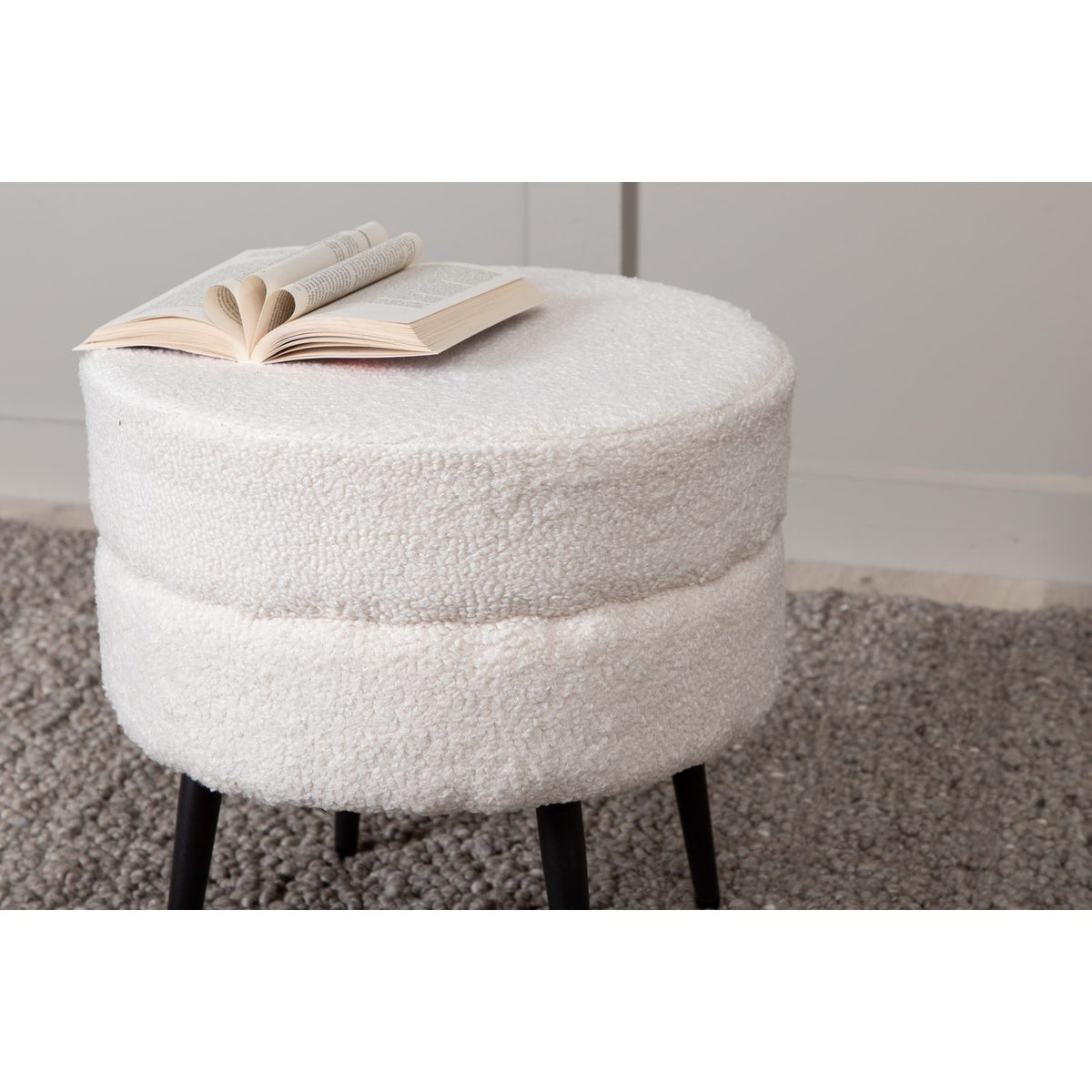 Pot Puff Svart, Polyester teddy
