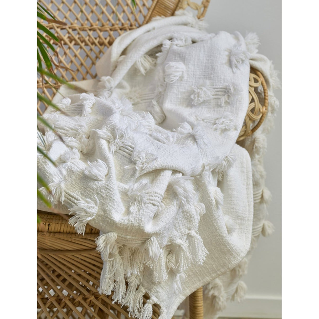 Rope 130x170 cm Pläd Vit