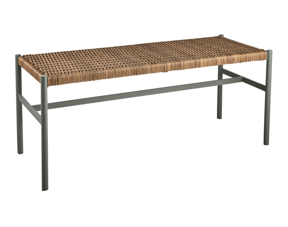 DK Utebänk Dusty Green/Natur