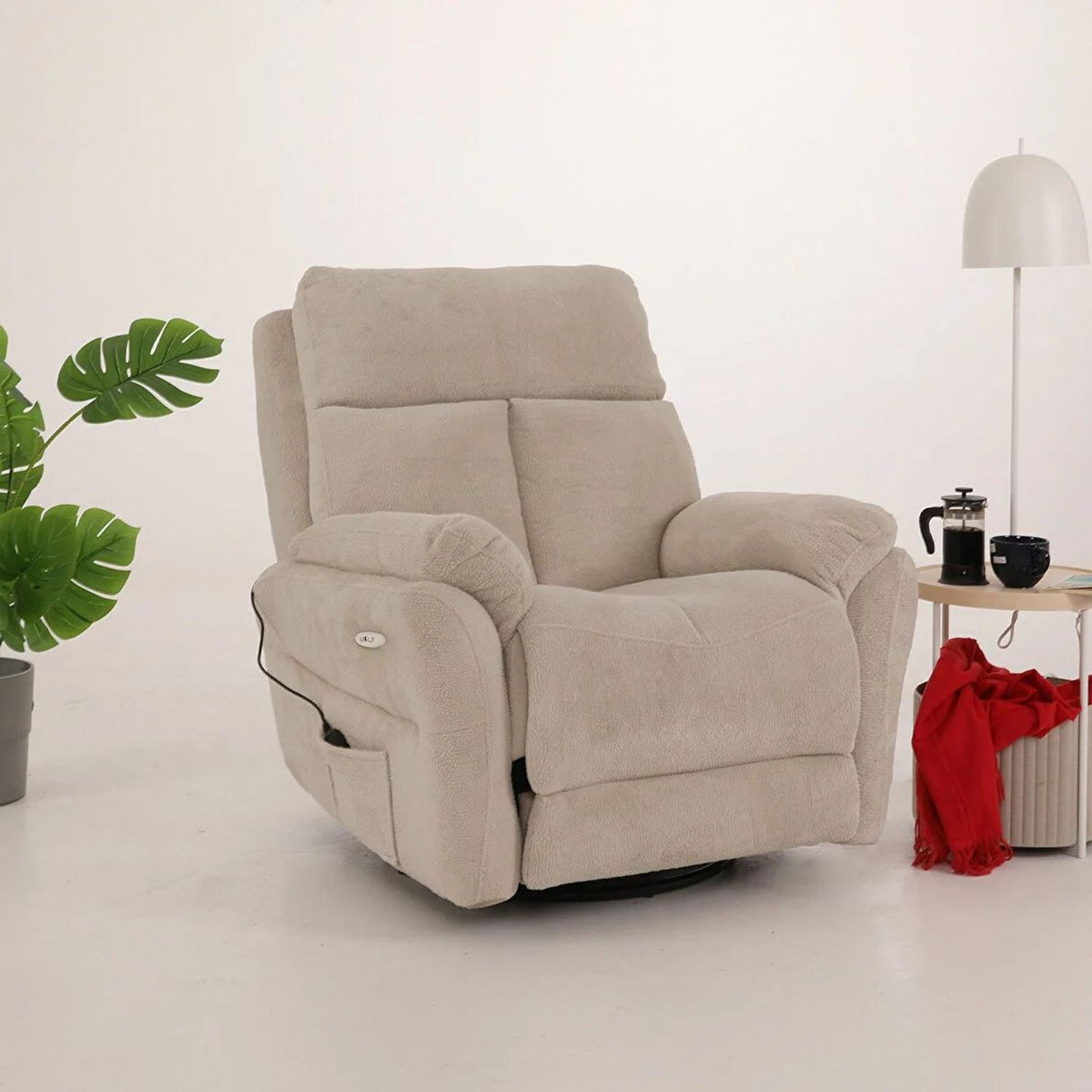 Angela Electric Reclinerfåtölj Kräm