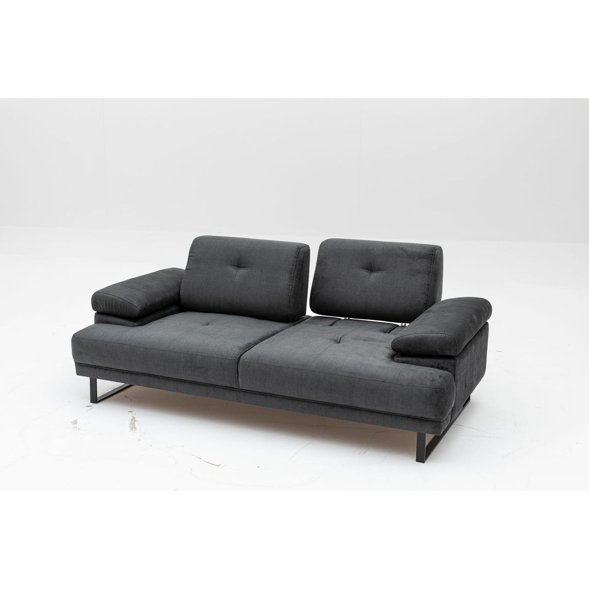 Kingston (199 x 99 x 83 cm) 2-sits bäddsoffa Antracit