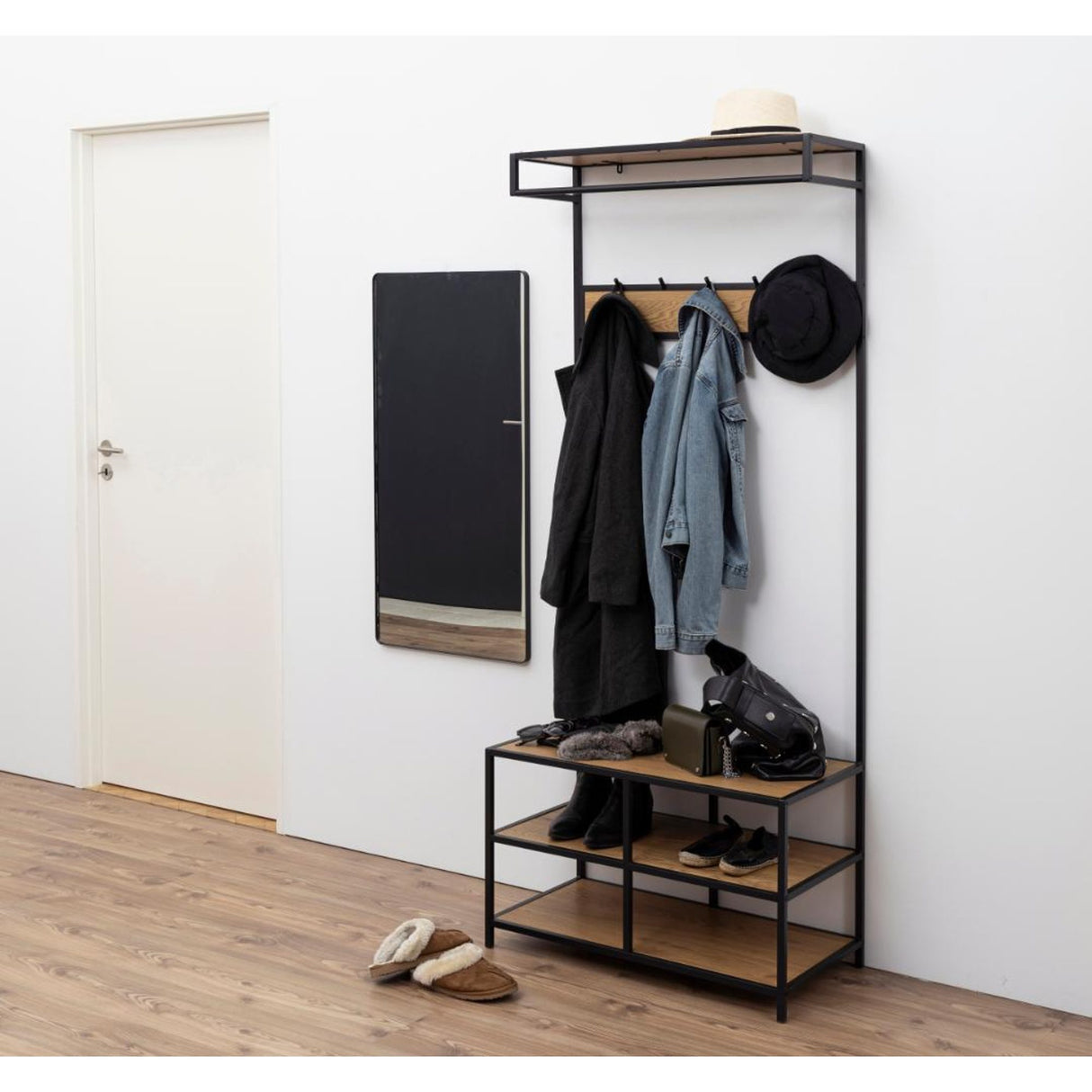 Notting Hill Klädställning 77x40x185 cm Ek