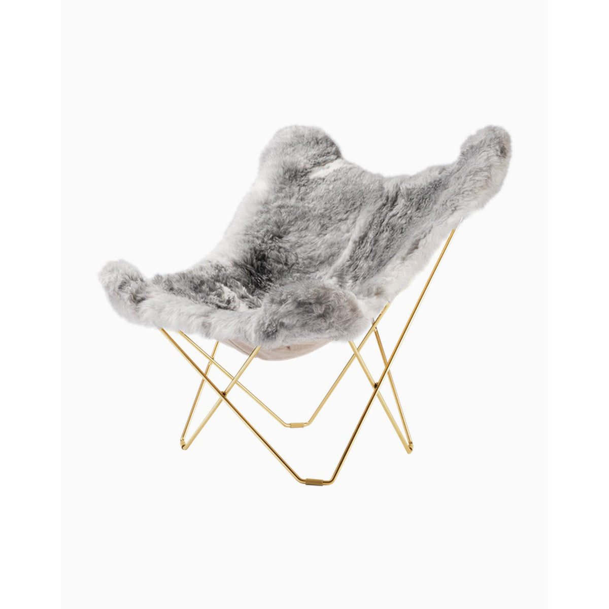 Iceland Mariposa Fåtölj Guld, Shorn Grey