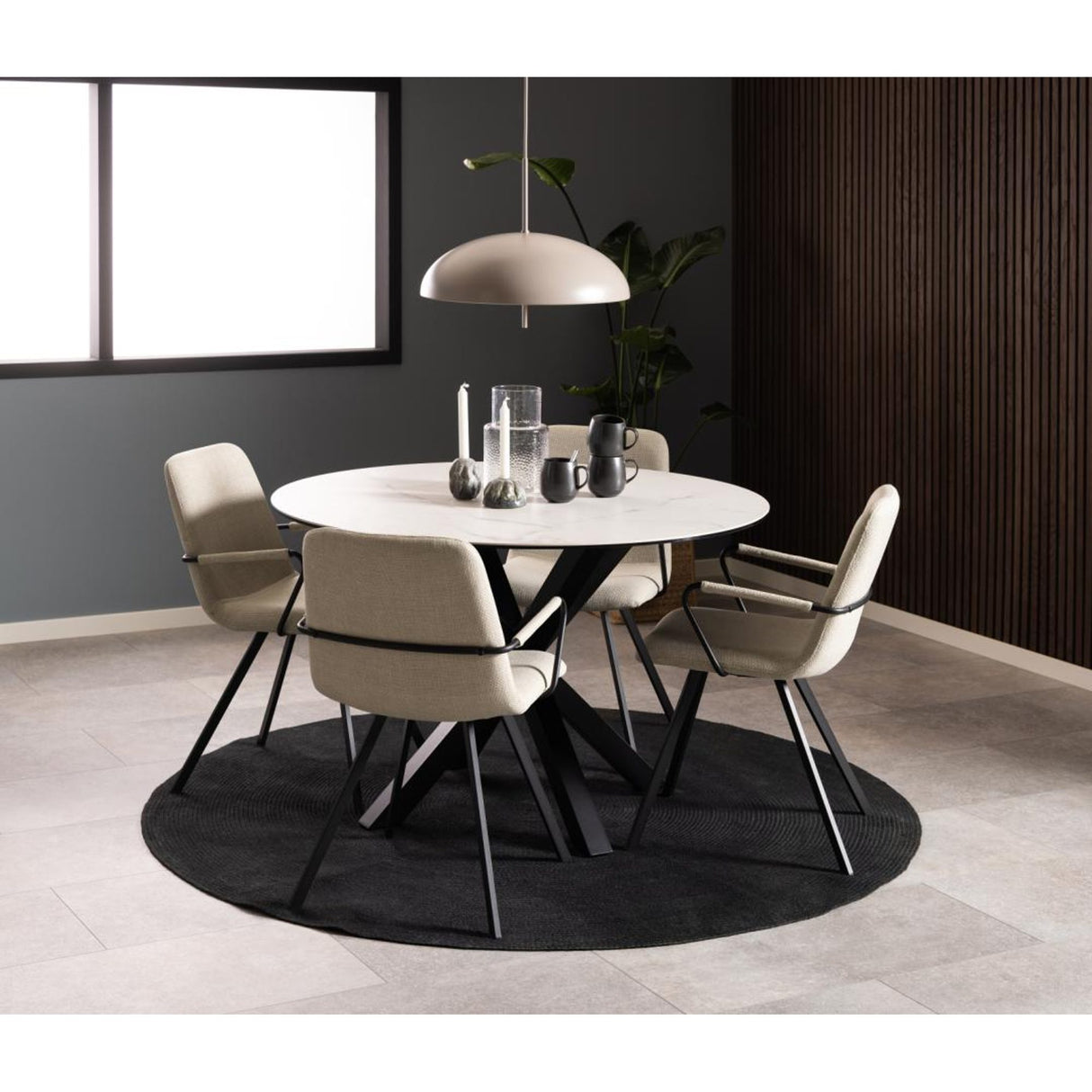 Selina Karmstol Basel tyg Beige