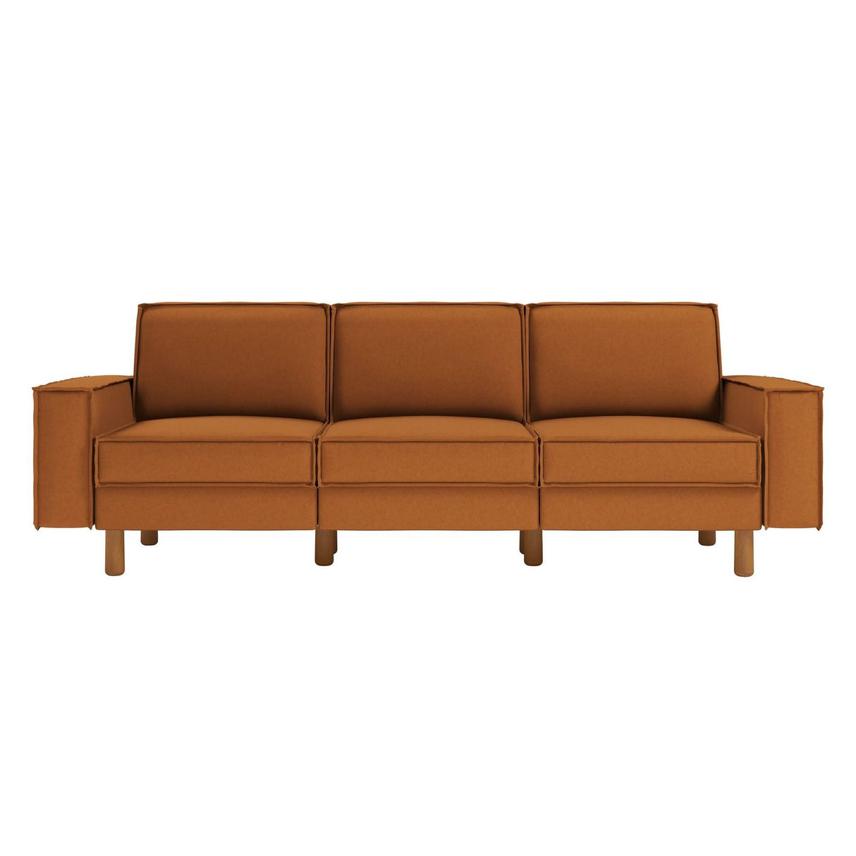 Tucson Extra (238 x 89 x 87 cm) 3-sitssoffa Karamell valnöt
