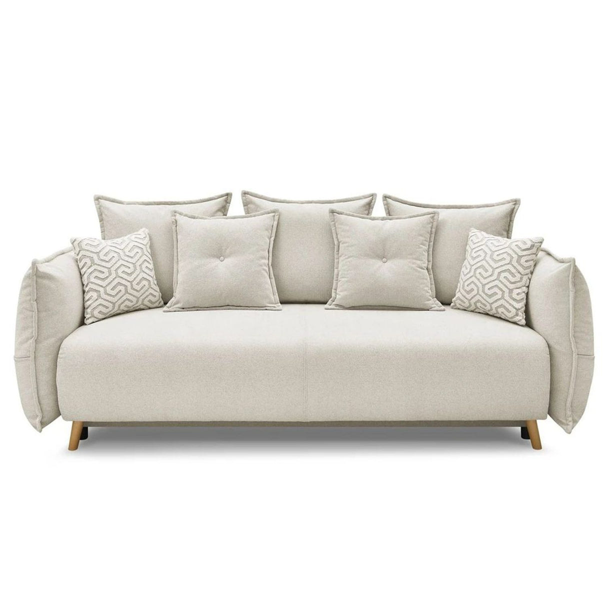 Eros 3-sits bäddsoffa Kräm