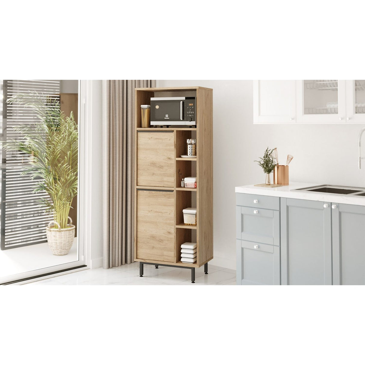 Onyx Kitchen Wide (60 x 161,6 x 35,5 cm) Valnöt Köksskåp