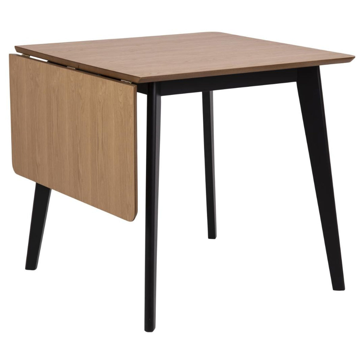 Alba  Matbord 80x80/120 cm Ek/Svart