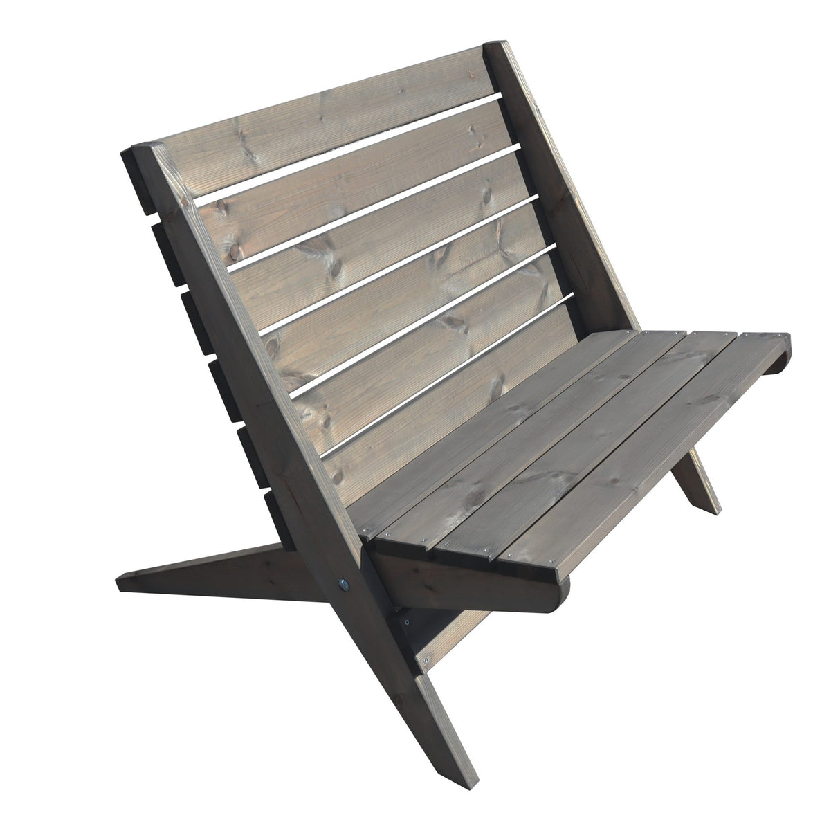 Granny Utestol Double Furu Oljad Grå