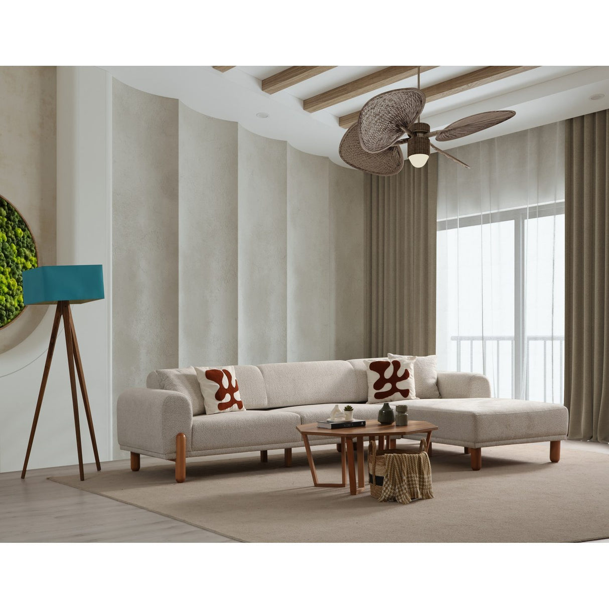Lyke (290-180 x 88 x 75 cm) Hörnsoffbädd Höger