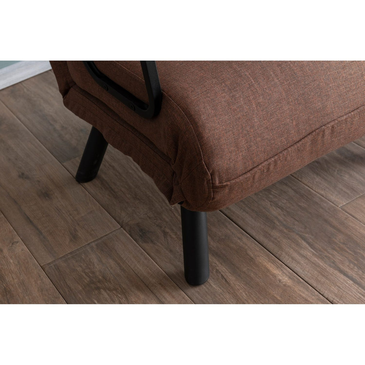 Hanoi Enkel lampa (26 x 120 x 60 cm) Brun 1-sits bäddsoffa