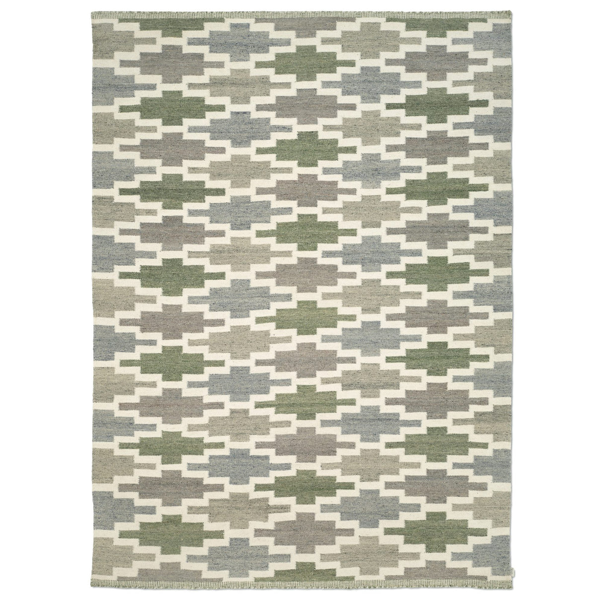 Korsnäs Matta Blågrön