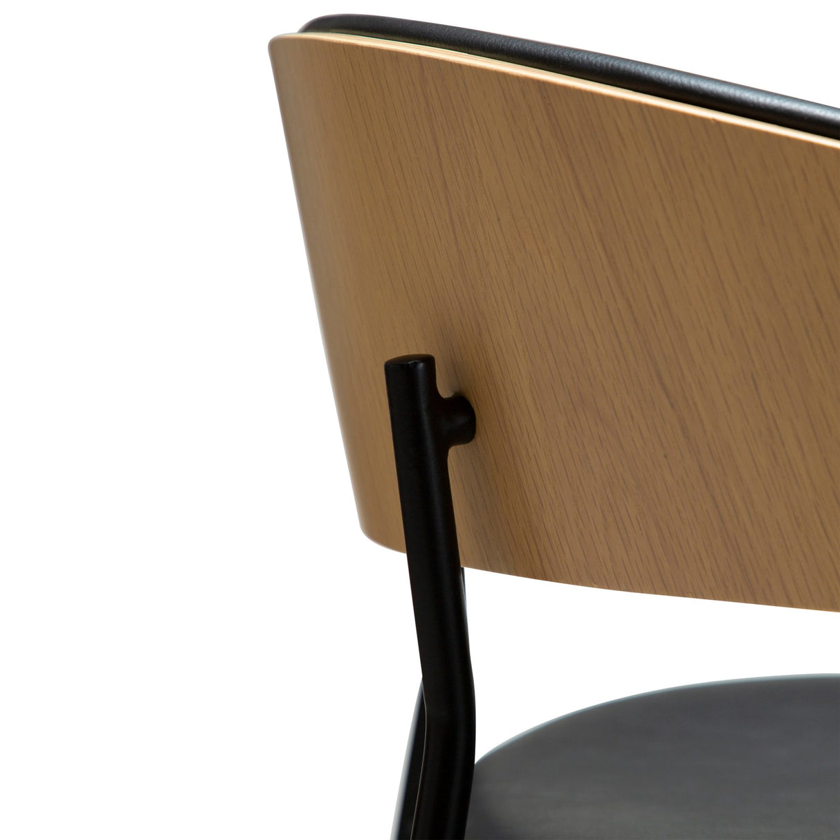 Crib Barstol Raven Black, Bleached Oak