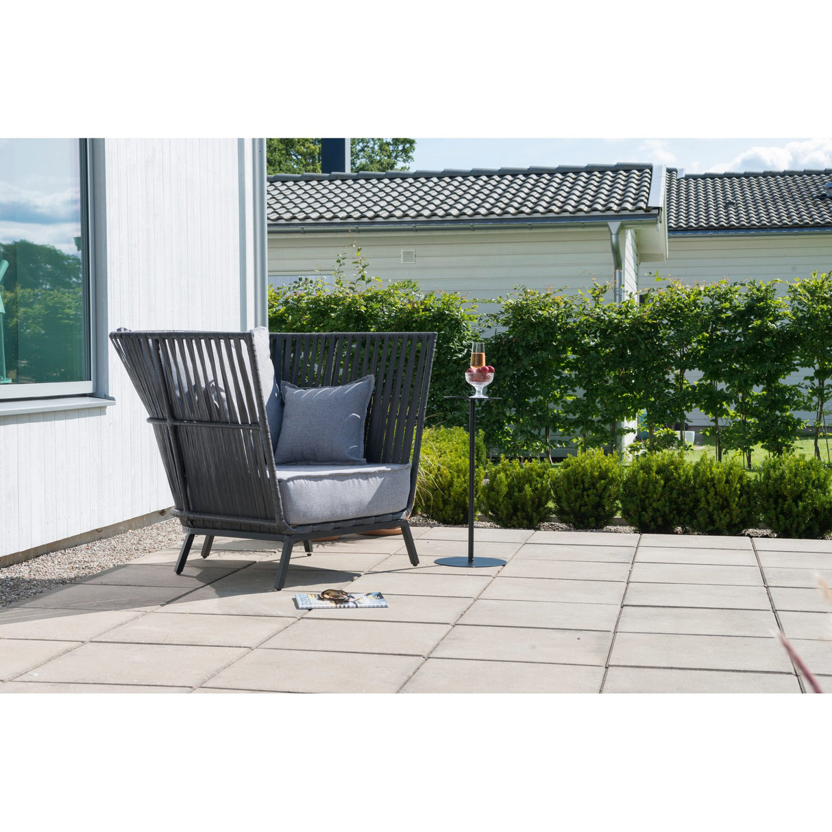 Jet Set Mini Ø23 cm Utebord Svart