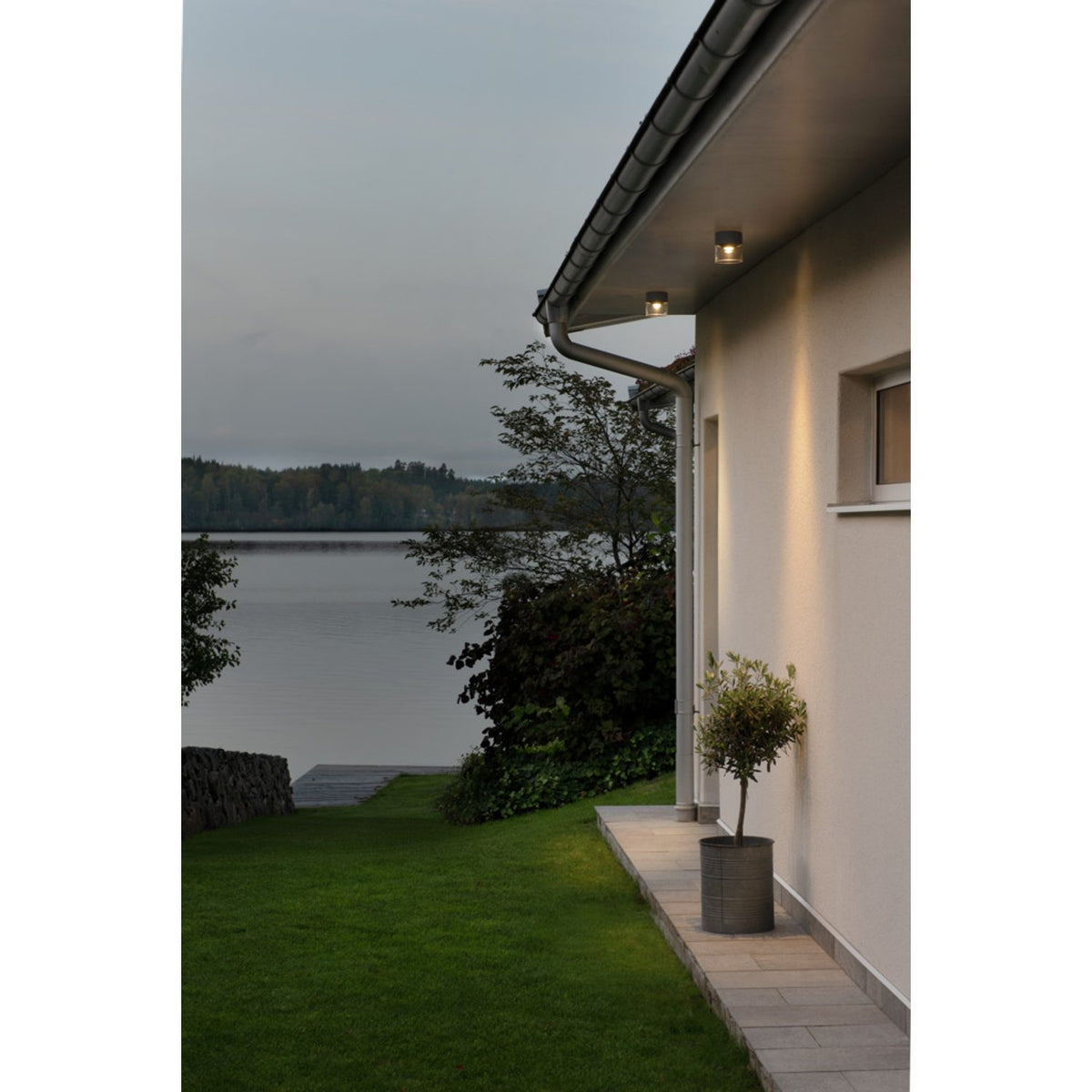 Varese LED Mörkgrå Taklampa Ute