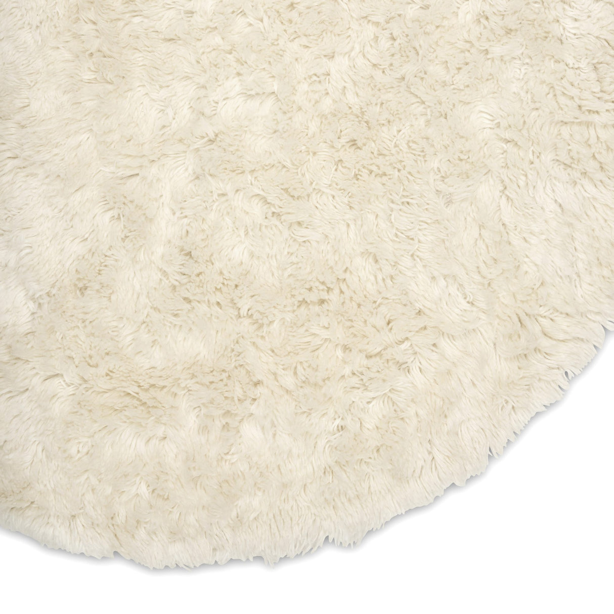 Cloudy Rund 160 cm Matta Naturvit