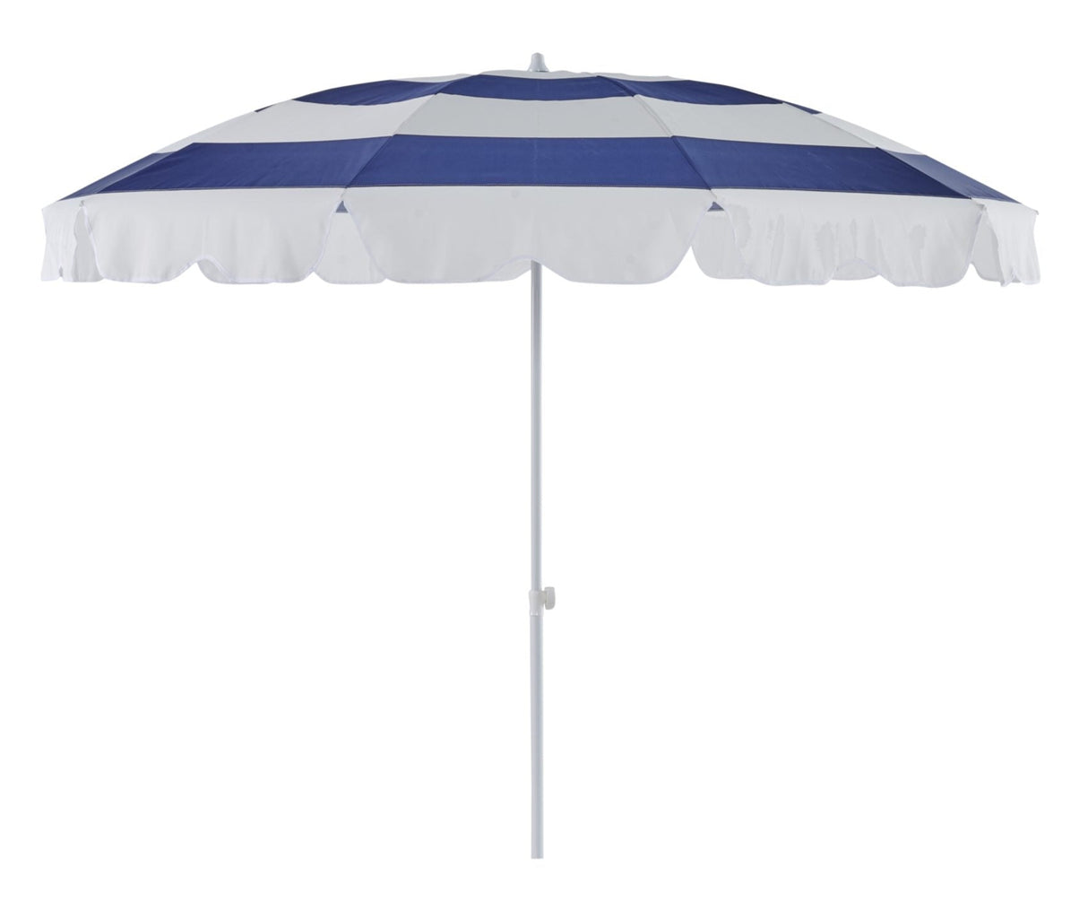 Follina Strandparasoll 240x226 cm Blå/Vit