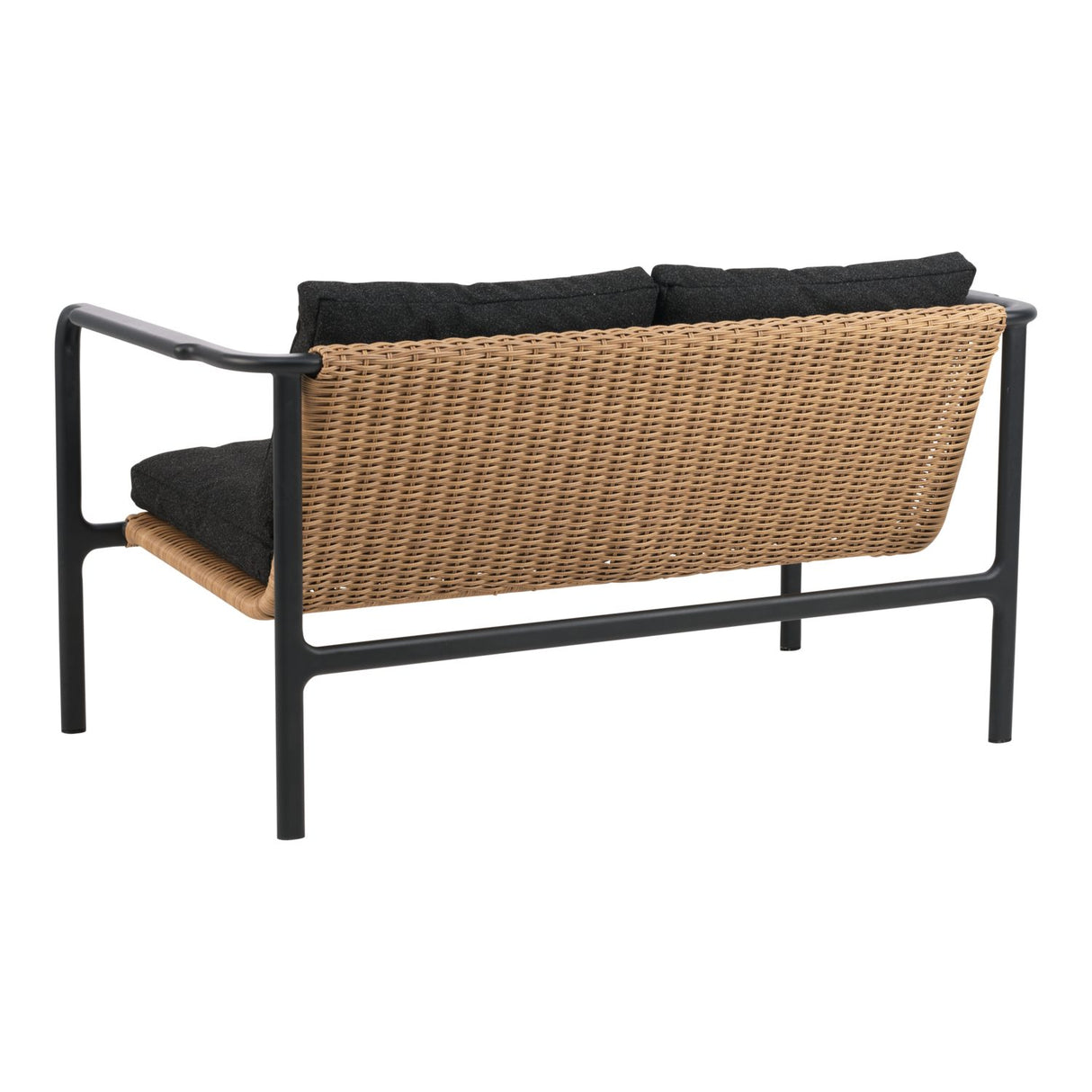 Motty 2-sits Soffa 140x76 cm Svart/Teddy Black