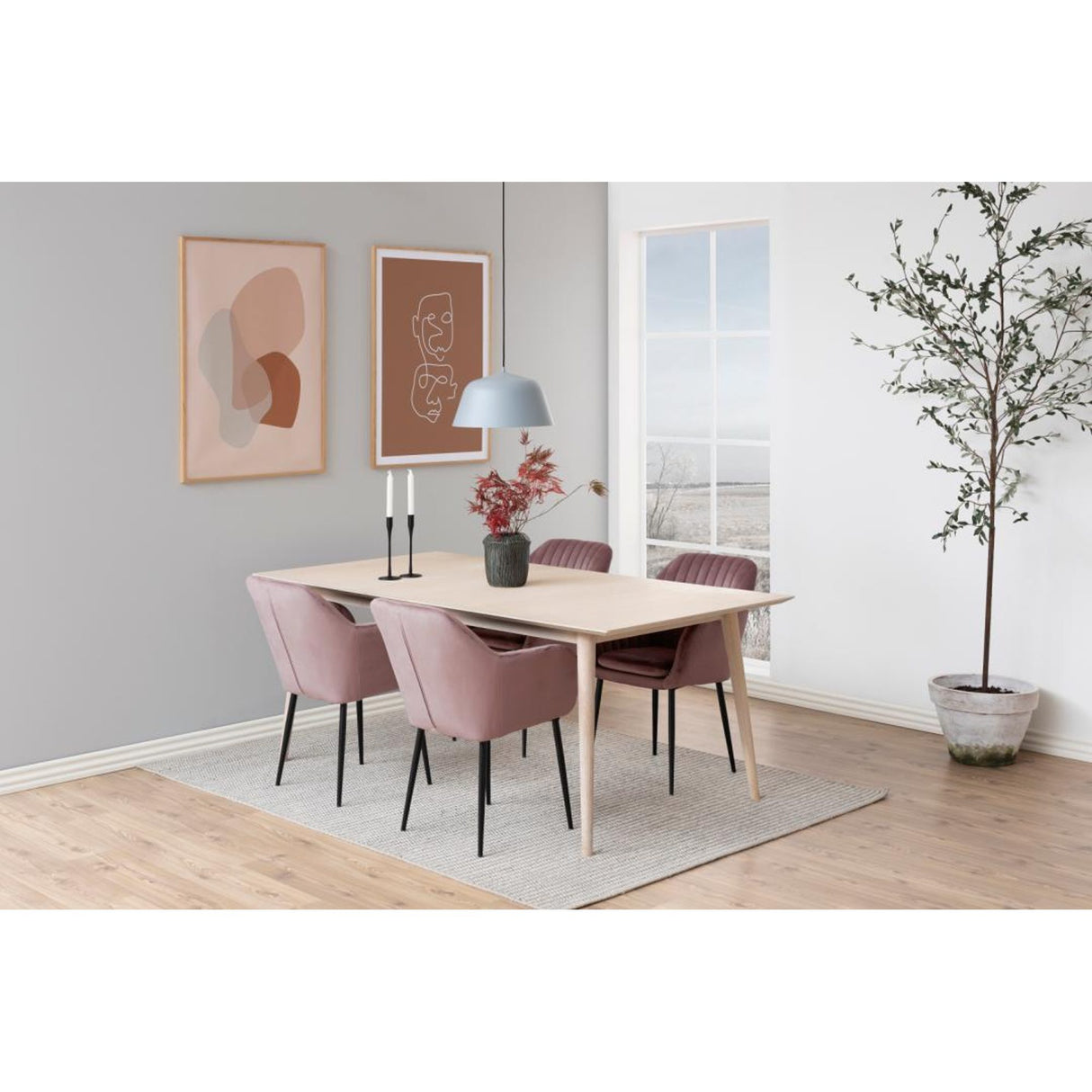 Le Havre Karmstol Vic tyg Puderrosa