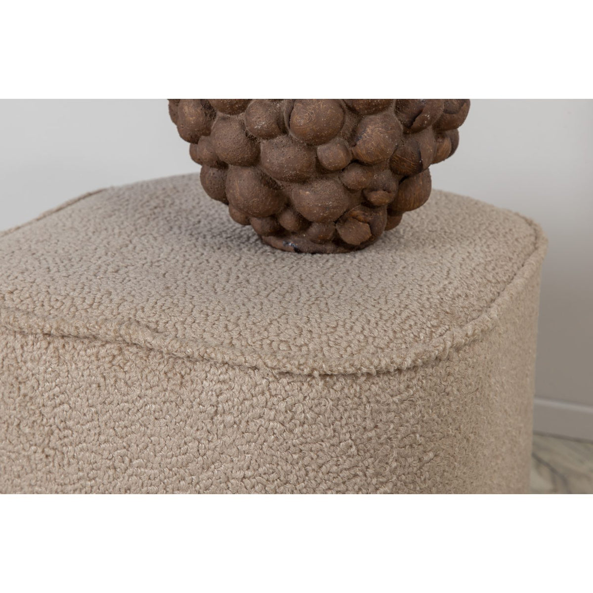 Piff Puff Beige, Polyester teddy