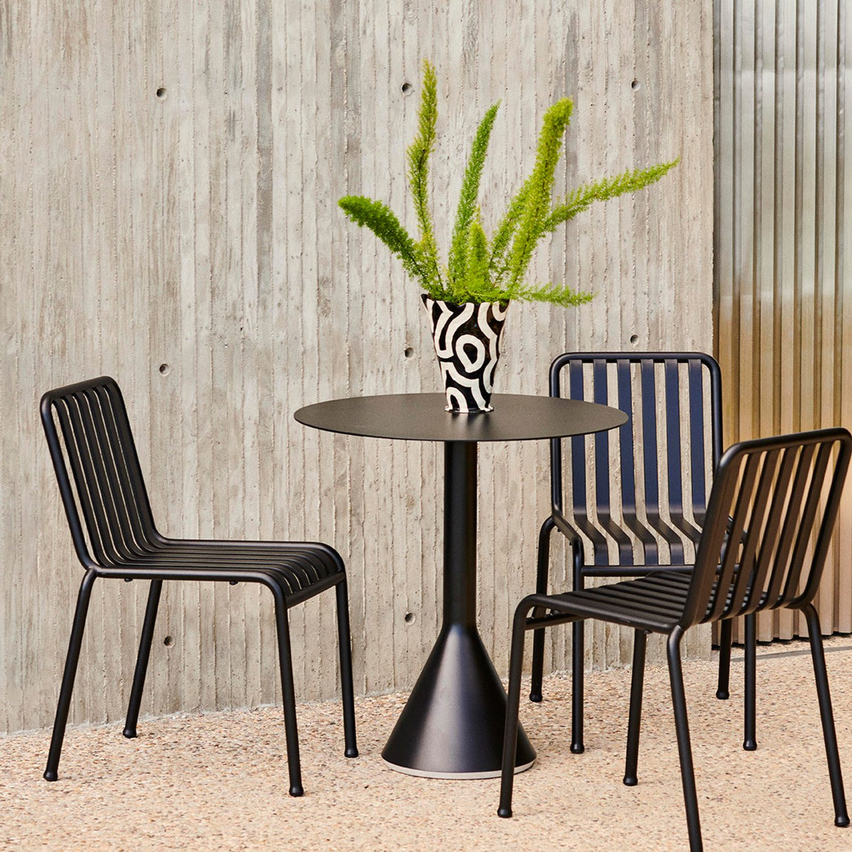 Palissade Cone Bord Ø70 Cm, Järnröd