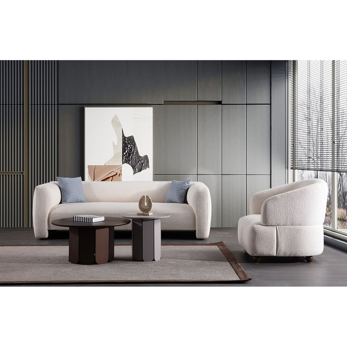 Risco 3-sits soffa White