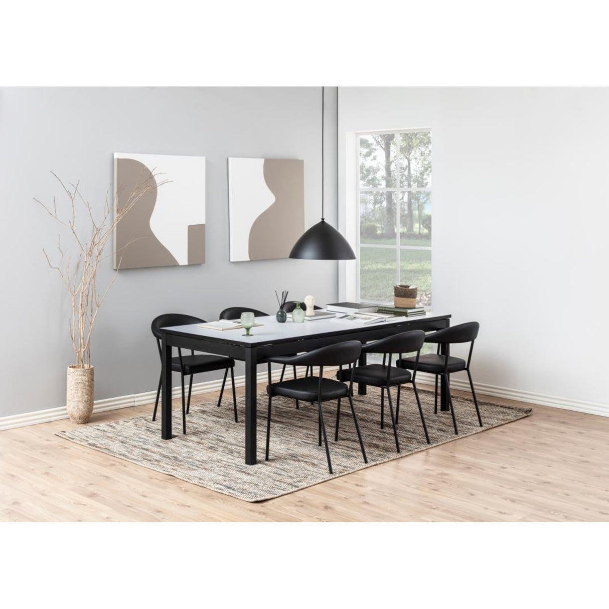 Henri Karmstol PU Svart