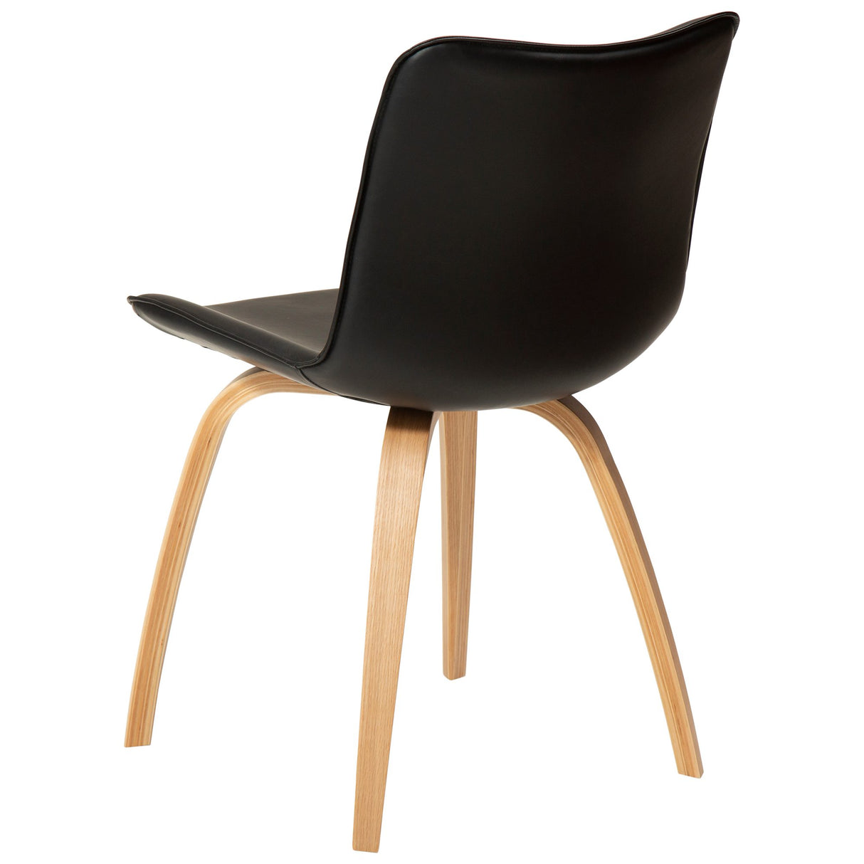 Glee Stol Vintage Black Art.Leather, Oak