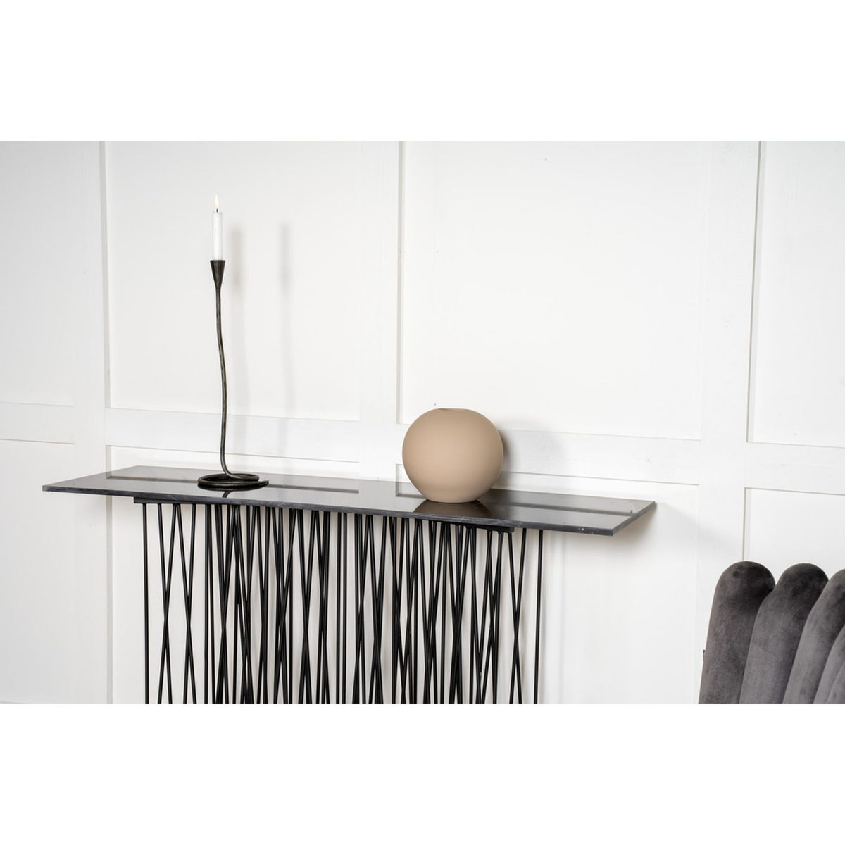 Sten Sidobord Black, 130 x 37