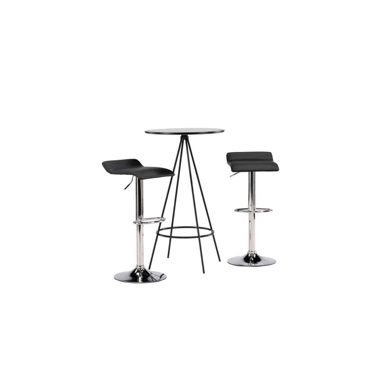 Bistro, Jonna Rund matgrupp Svart,Silver, Svart, ⌀60