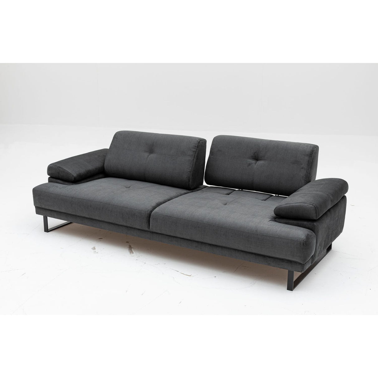 Quito (239 x 99 x 83 cm) 3-sits bäddsoffa Antracit