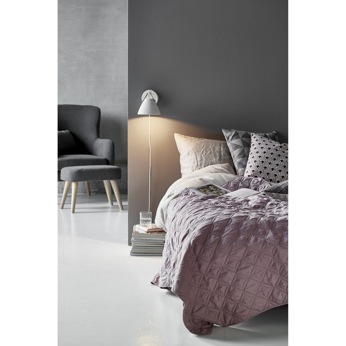 Strap Vägglampa Vit