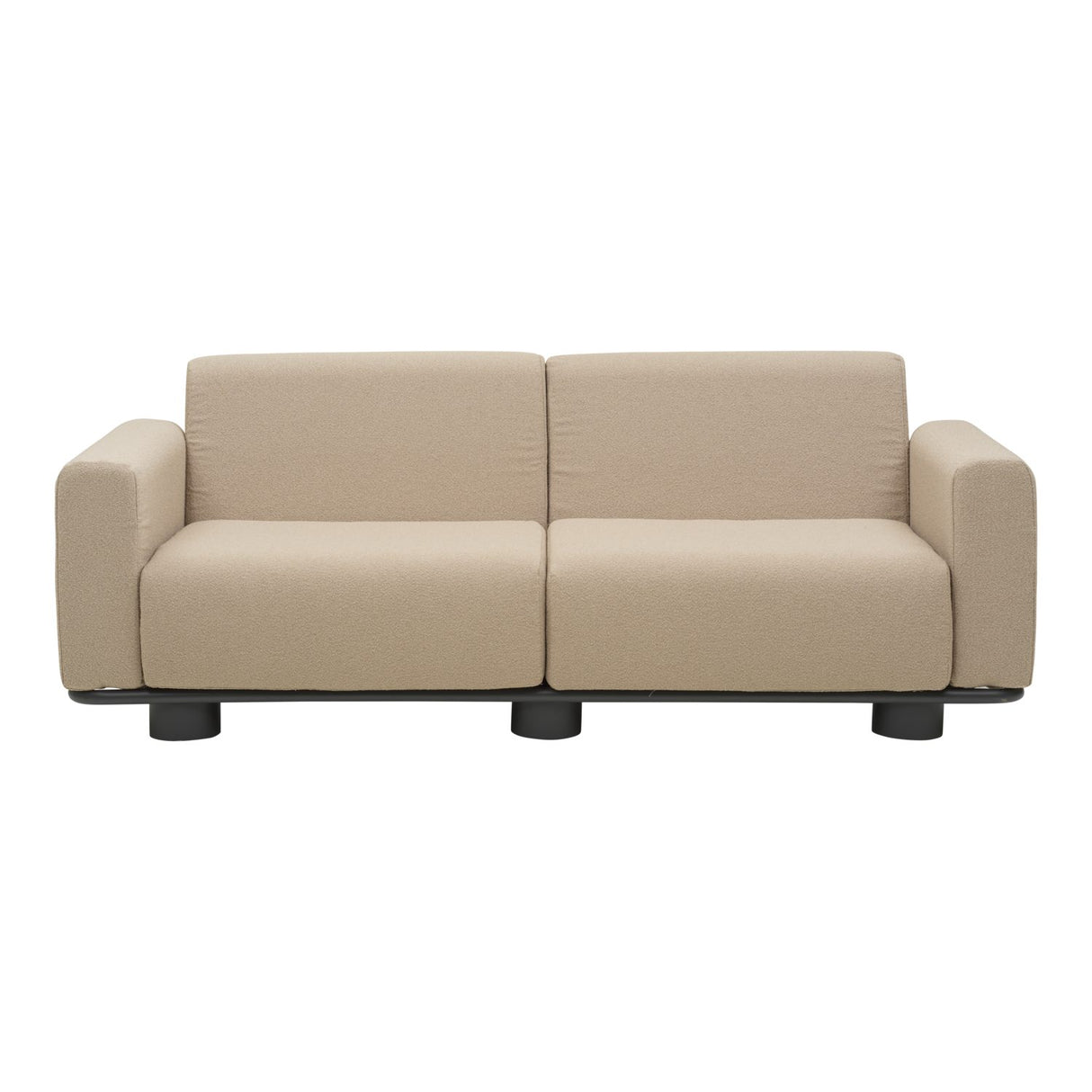 Bolster 2,5-sits Soffa 209x94 cm Antracit/Teddy Beige