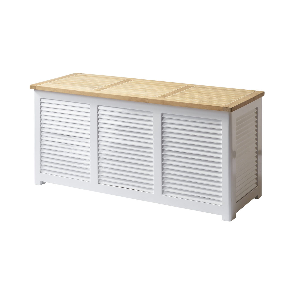 Dynbox Vit med Teaklock