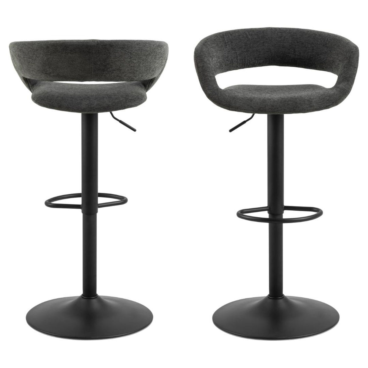 Tracy Barstol Apia tyg Mörkgrå