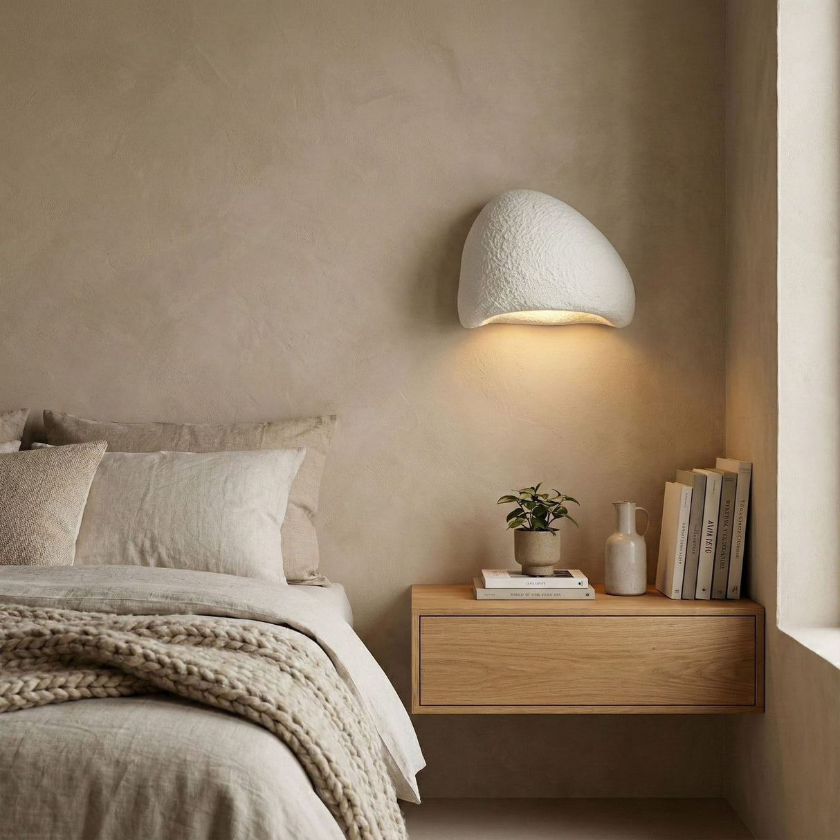 Windhoek Medium Wall (H 18 cm) Vit Vägglampa