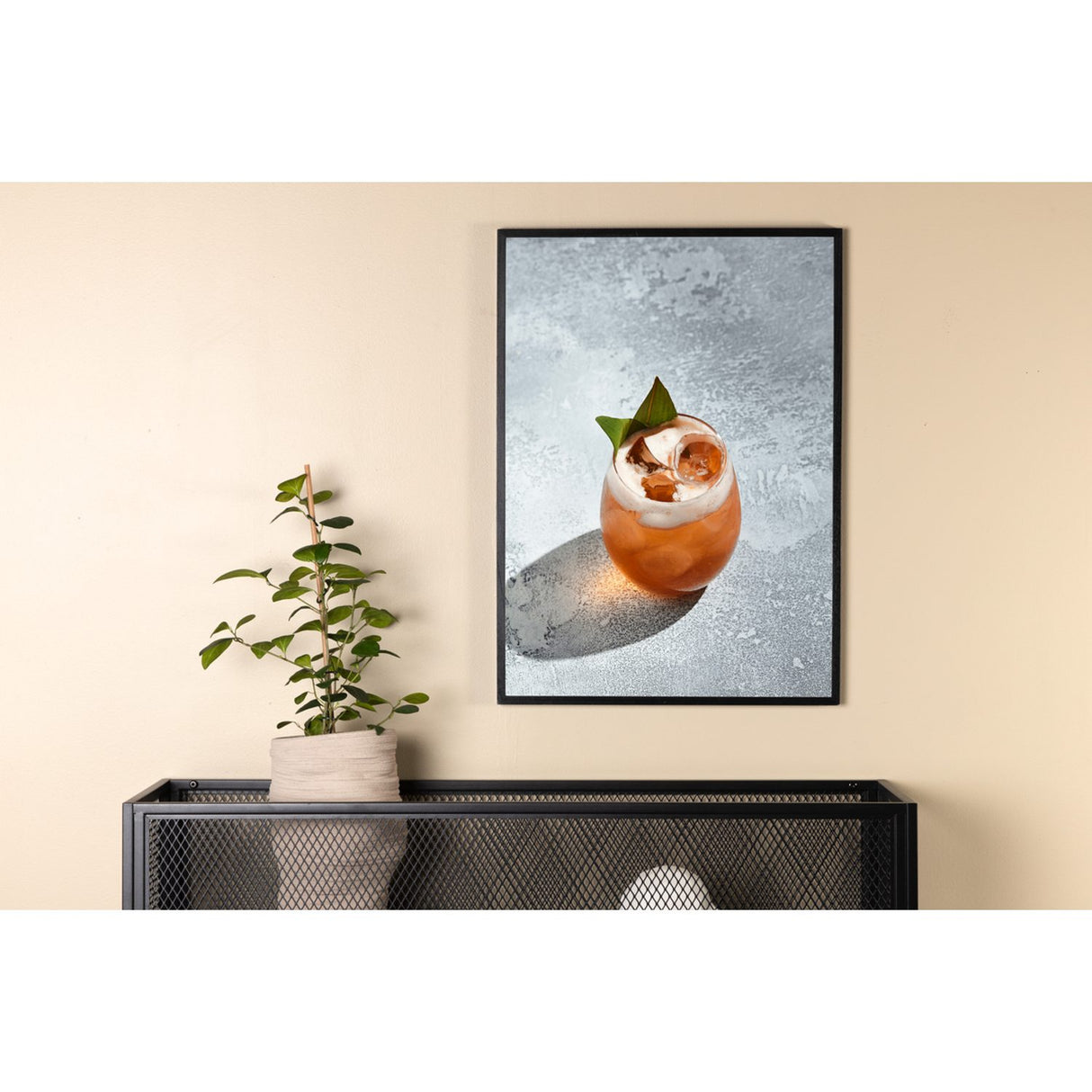 Drink Poster Grå, 30 x 40 cm