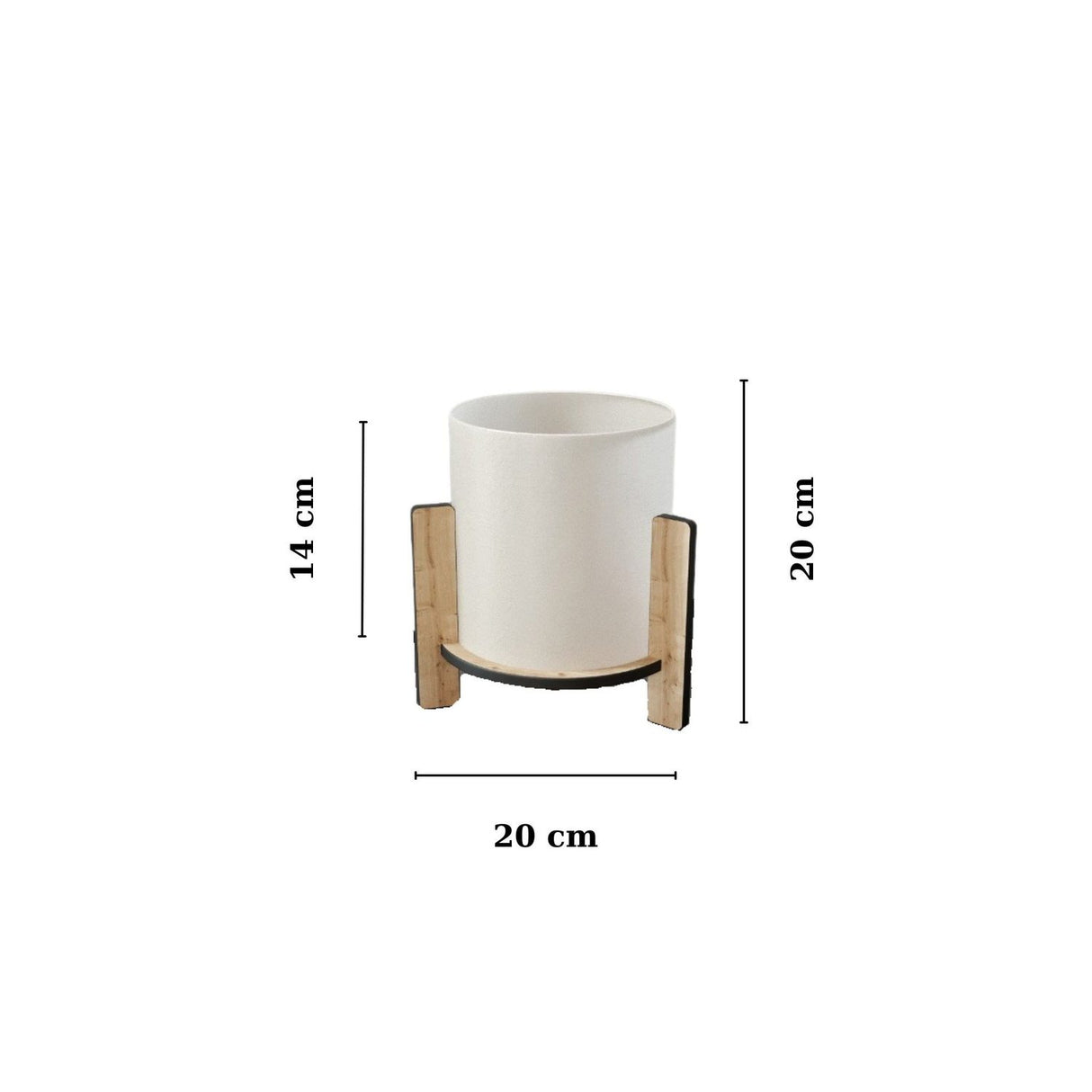 Tallbordslampa (H 20 cm) Ek Bordslampa