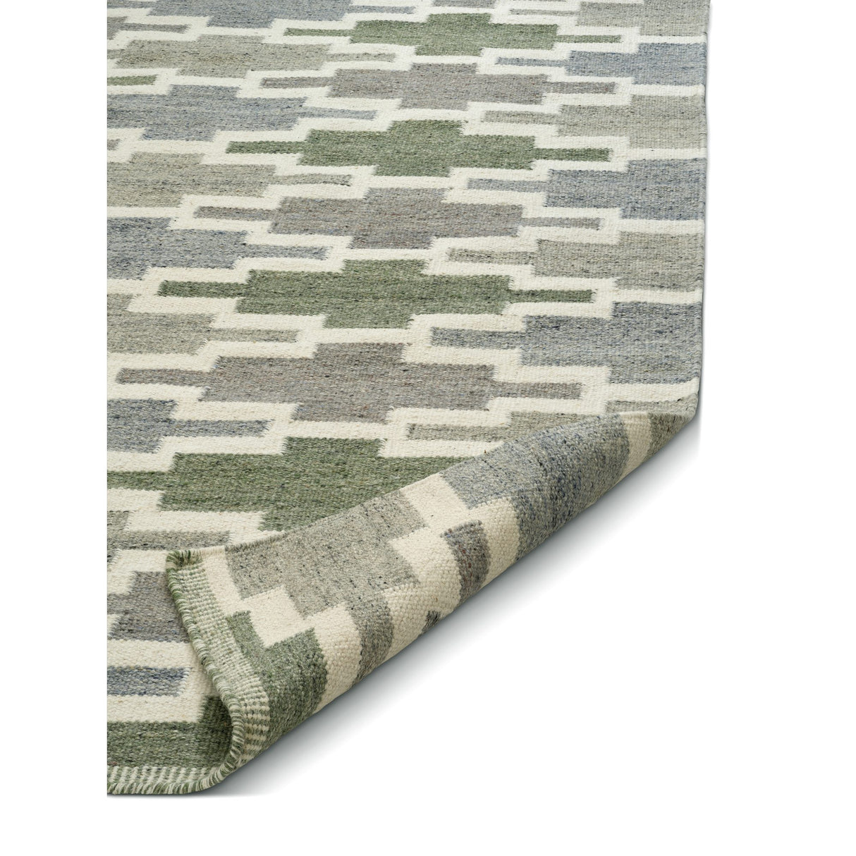 Korsnäs Matta Blågrön