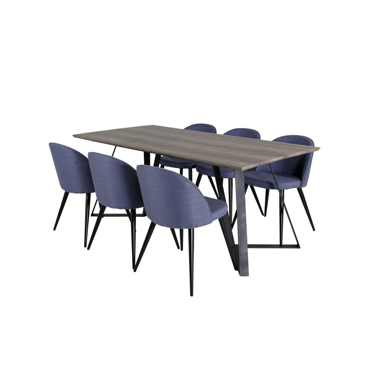 Marina, Velvet Rektangulär matgrupp