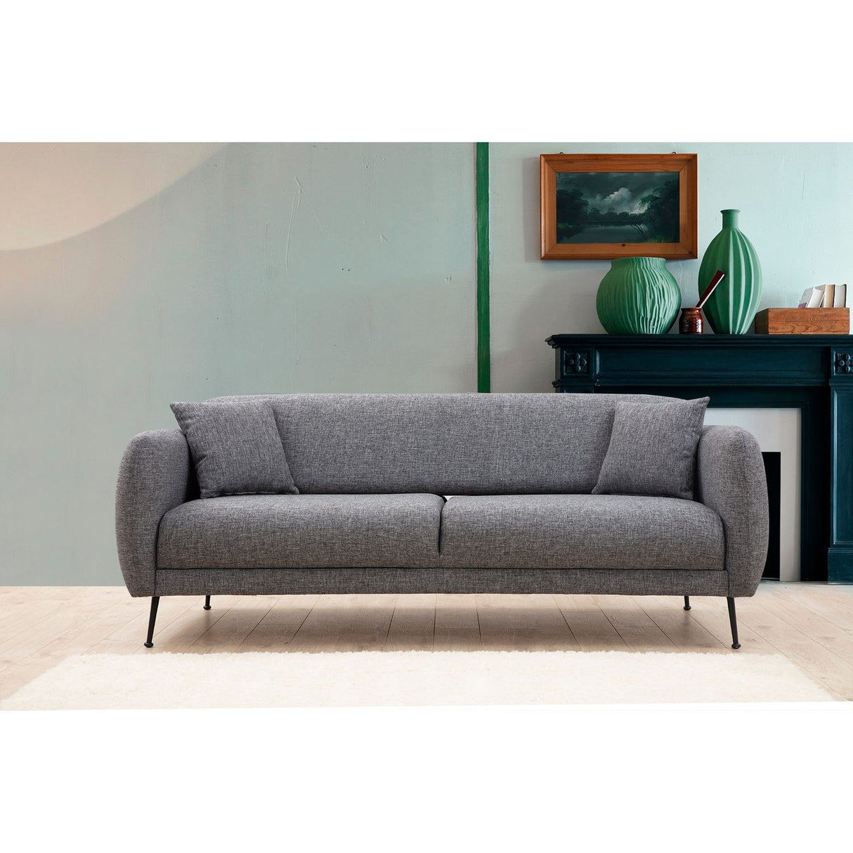 La Paz (214 x 98 x 85 cm) 3-sits bäddsoffa Grå