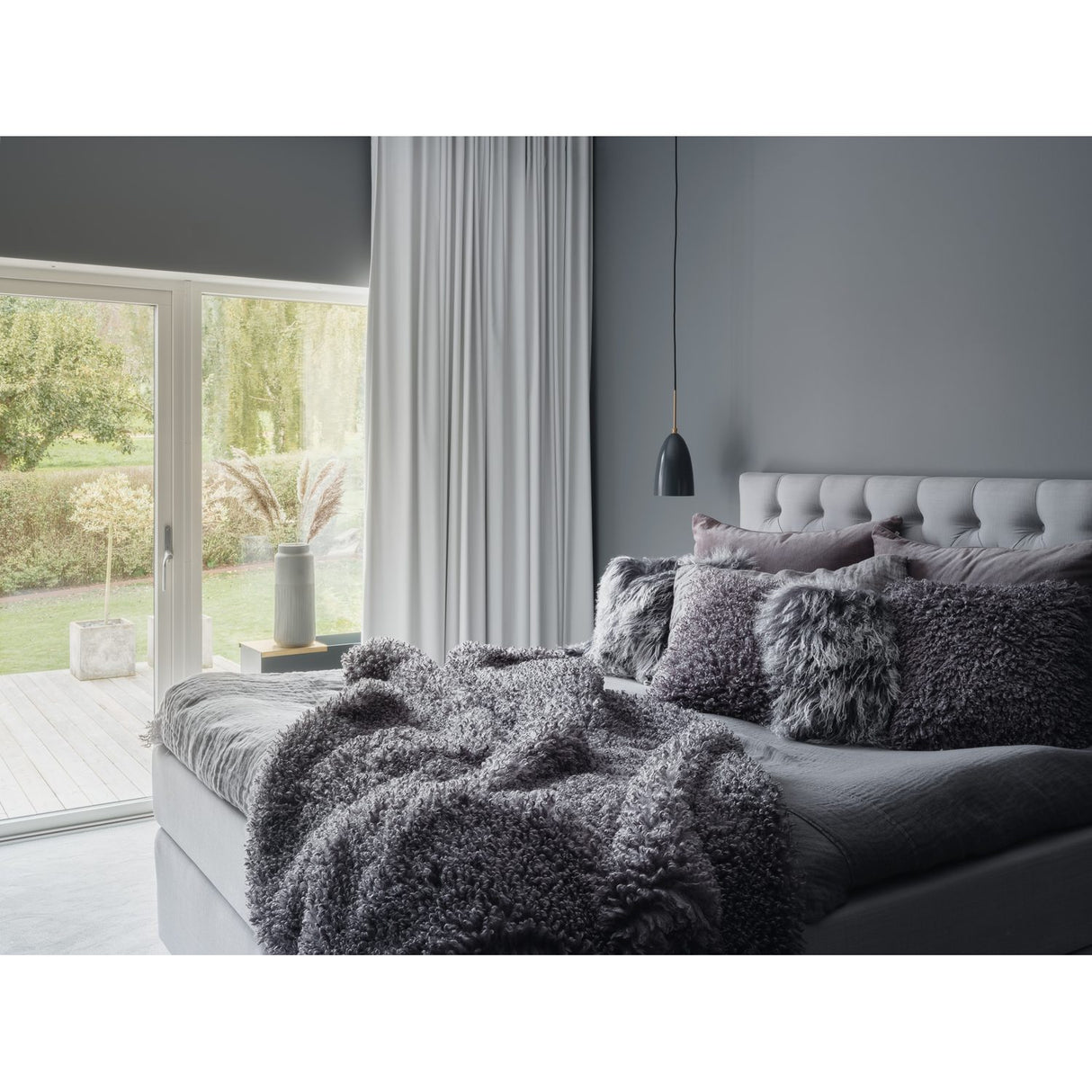 Wooly Pläd Grey
