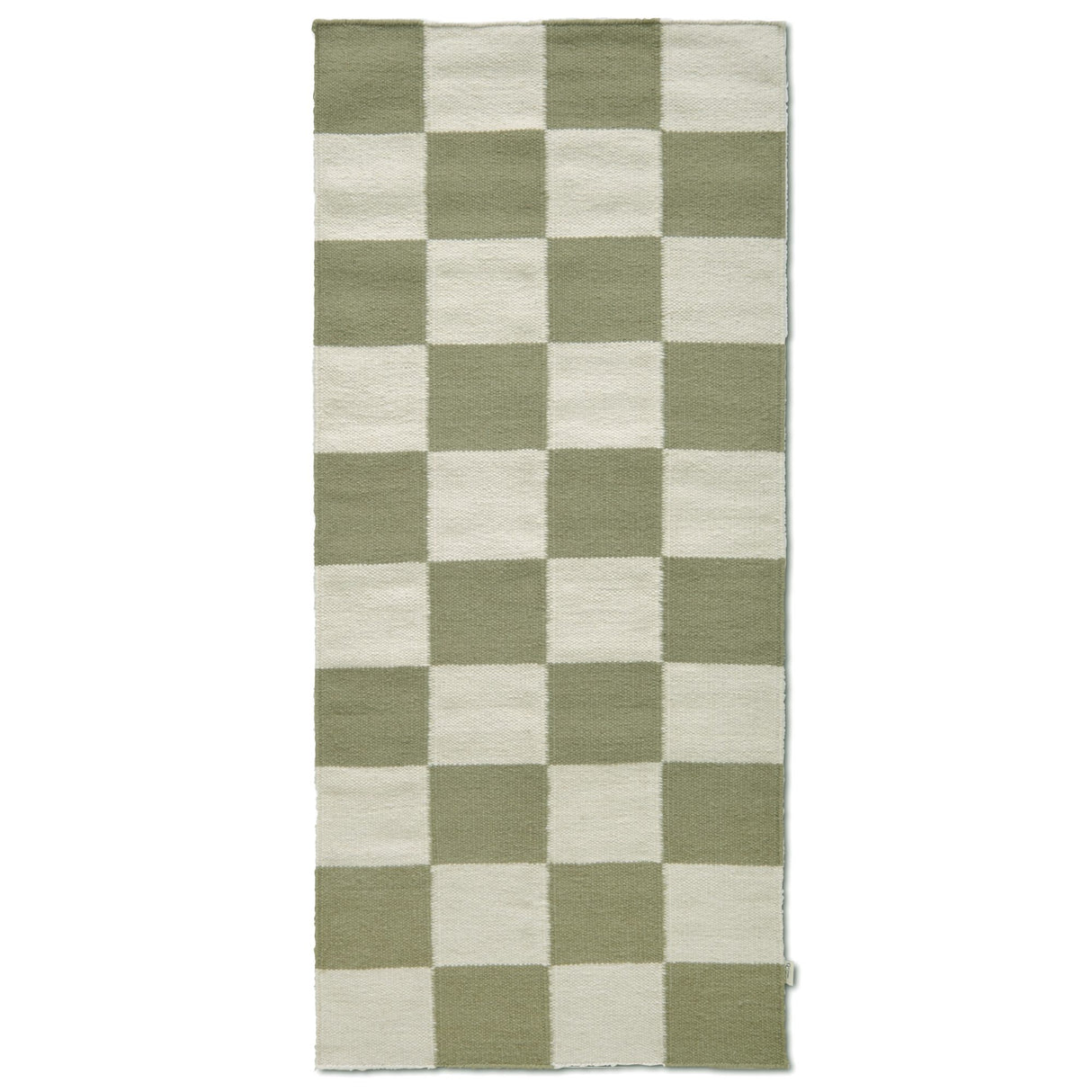 Square Gångmatta Vit/Grön