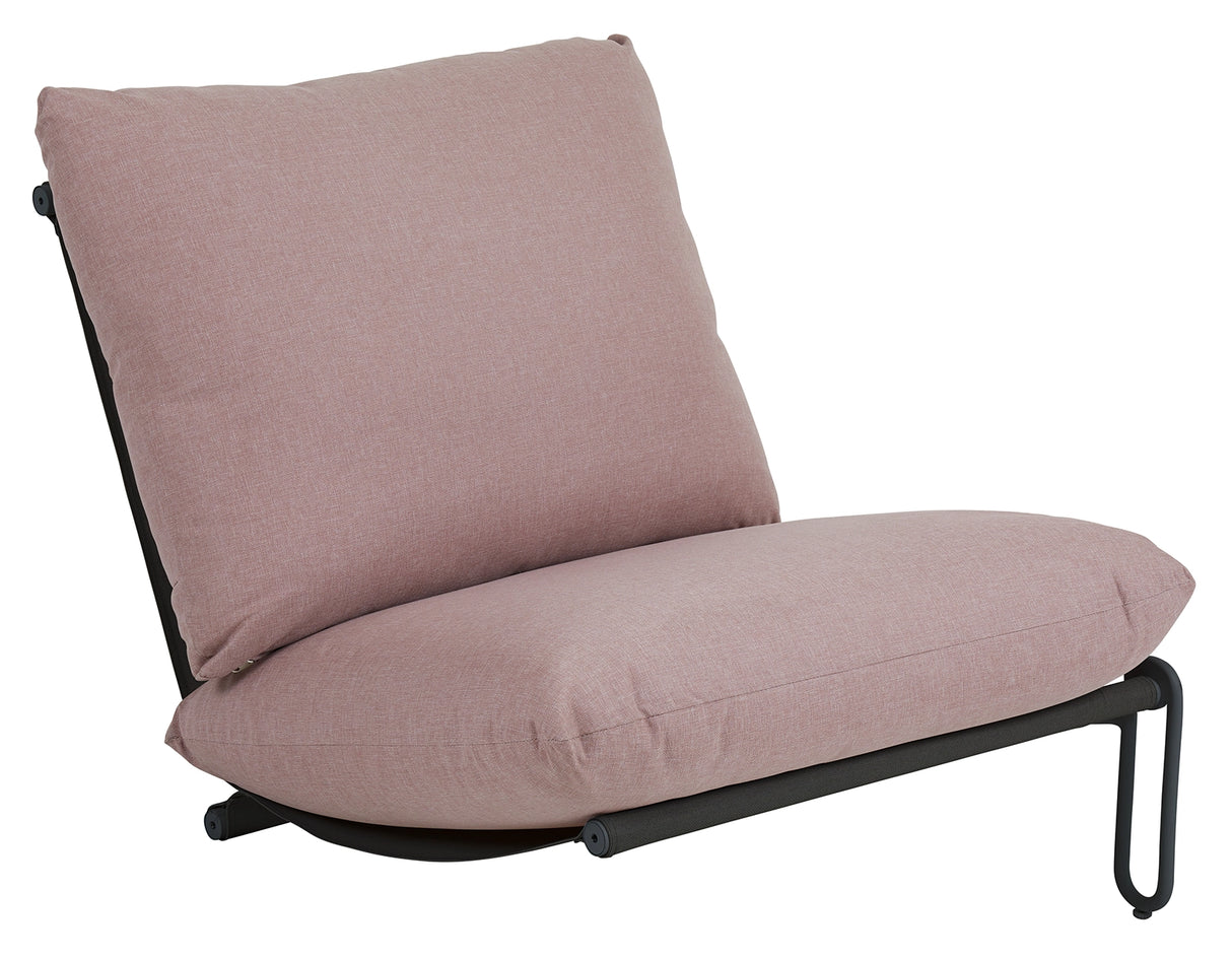 Blixt Sittdel Svart/Rosa