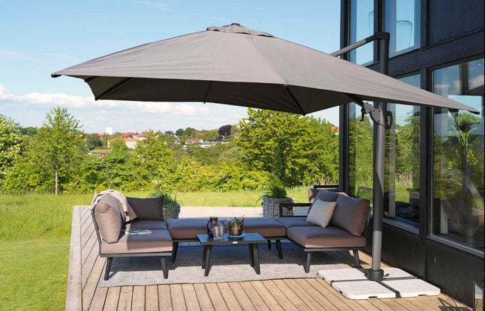 Villac 2-Sits Modul Svart/Beige