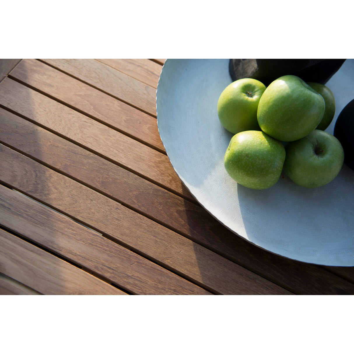 Nydala Utebord 96x150/200 cm Svart/Teak