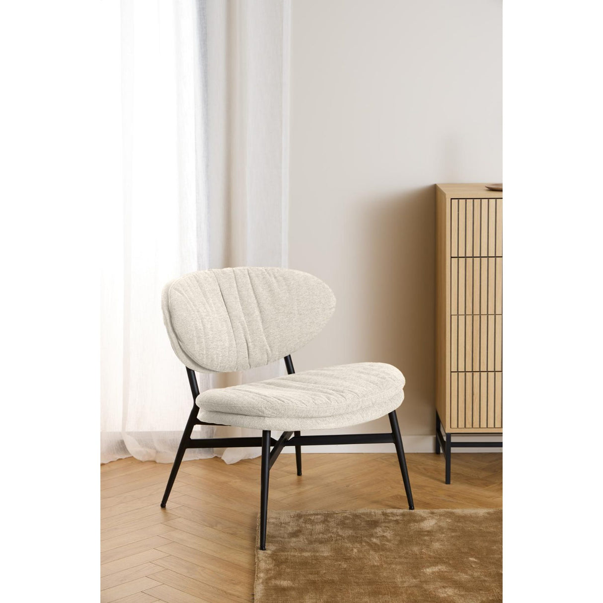 Malvik Loungefåtölj Apia tyg Beige