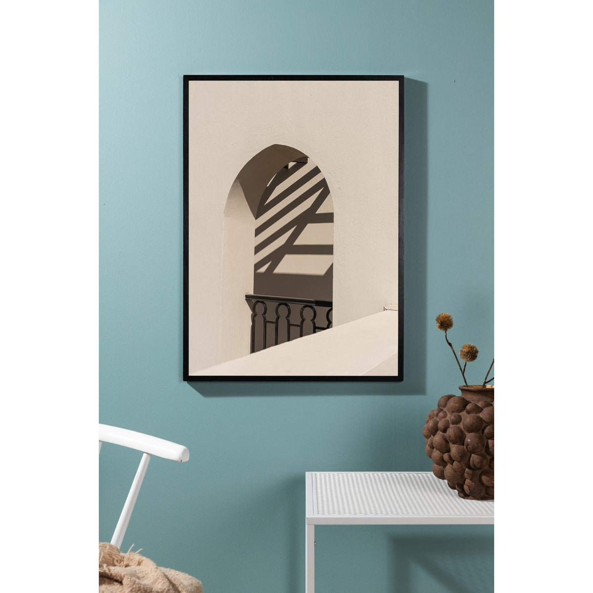Balkong Poster Vit, 30 x 40 cm